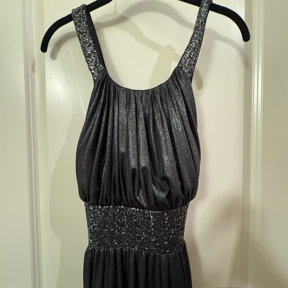 Calvin Klein Sequin Black Backless Dress